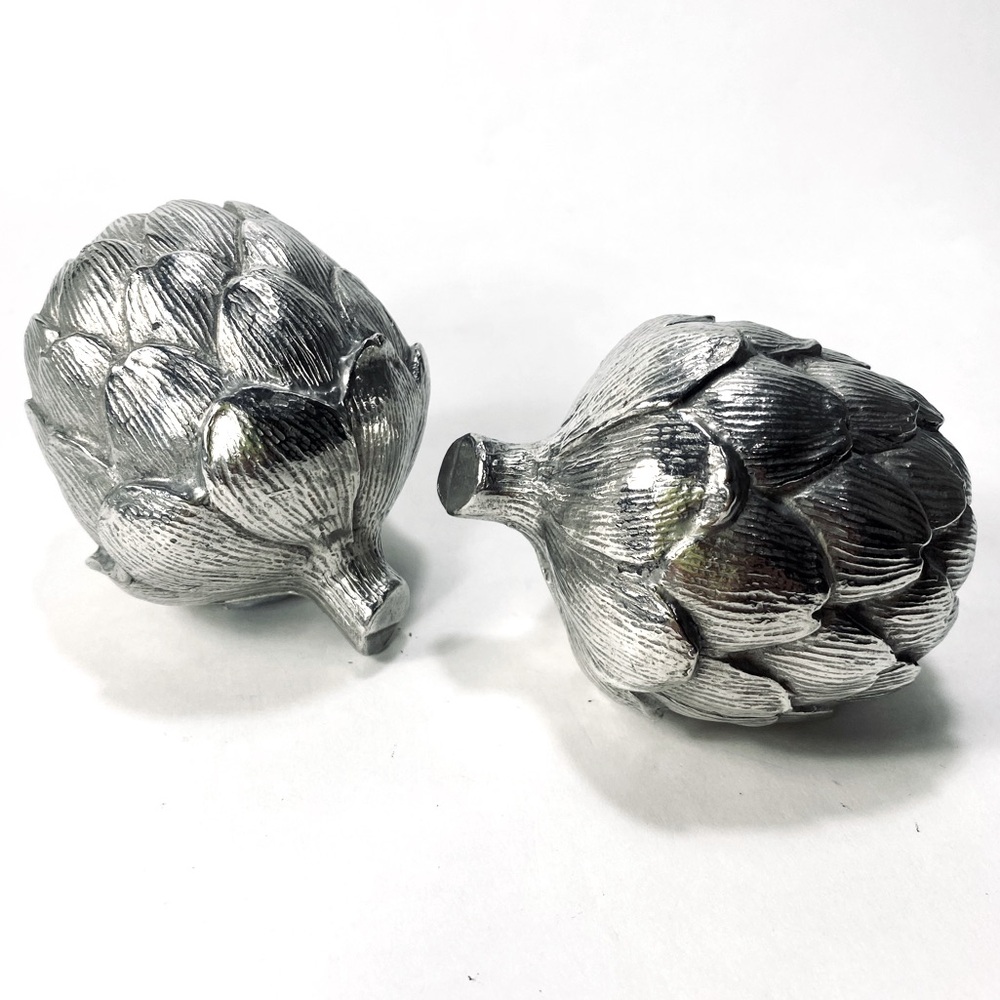 Vagabond House Silver Artichoke Sculptures